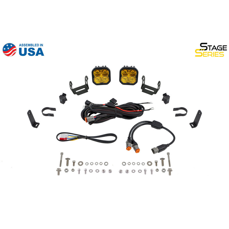  Diode Dynamics - SS3 LED Bumper 2 Inch Roll Bar Kit, Pro White Combo (pair)